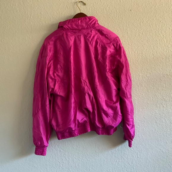 Shimmery Pink Windbreaker Retro Style M - Picture 5 of 6